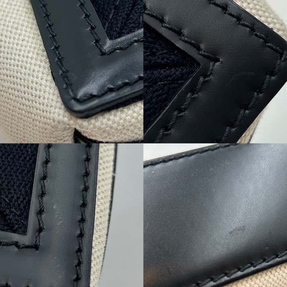 Balenciaga Navy Cabas XS Tote Bag White - Picture 7 of 8